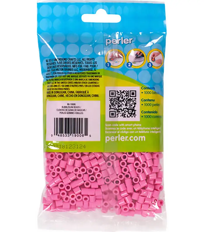 1779681597950290-1.webp 1,000 Perler Beads - Bubblegum - Image 1