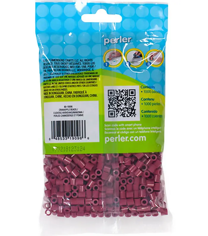 1779681602179325-1.webp 1,000 Perler Beads - Cranapple - Image 1