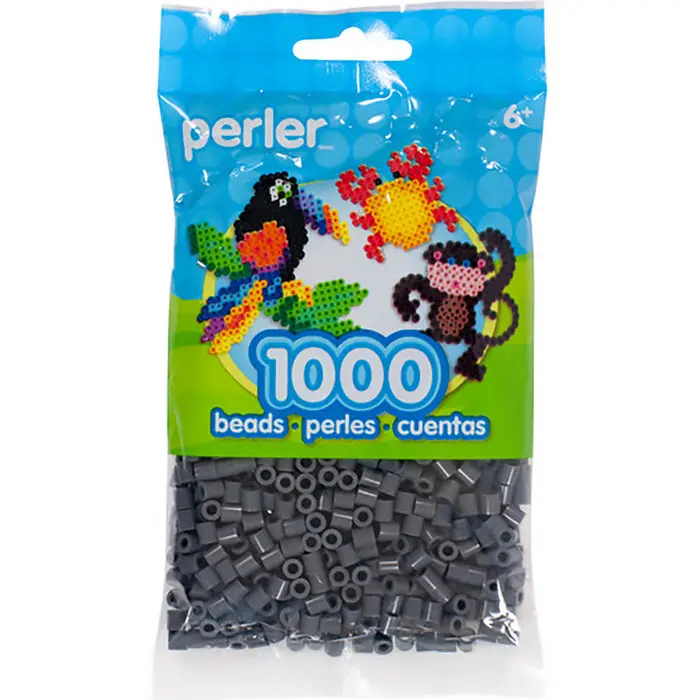 1779681602873562-1.webp 1,000 Perler Beads - Dark Grey - Image 1