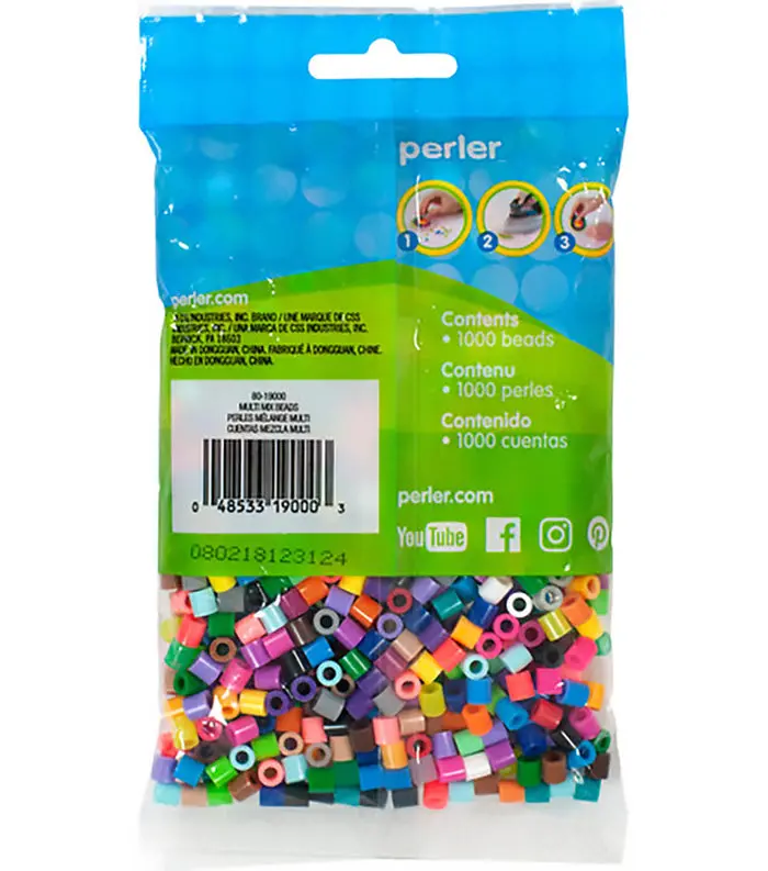 1779681613642846-1.webp 1,000 Perler Beads - Multi Mix - Image 1