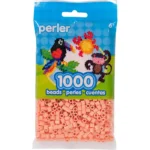 1,000 Perler Beads - Orange Cream