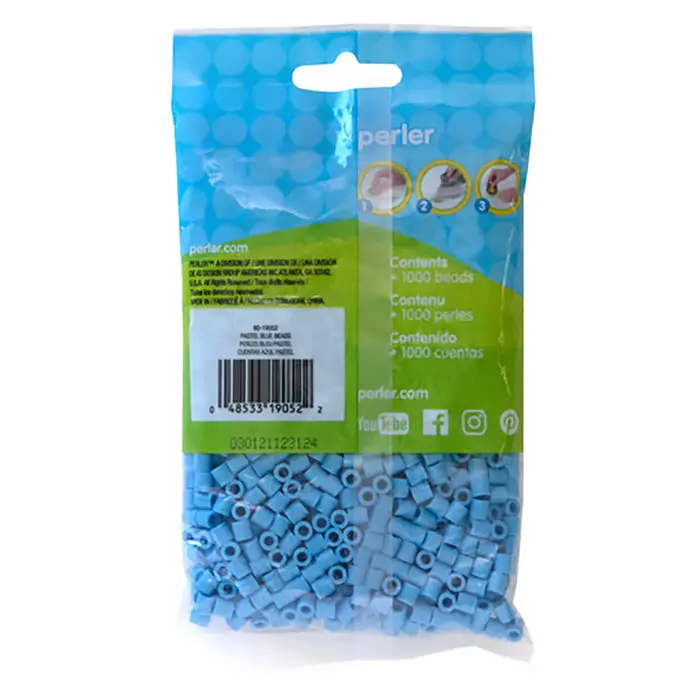 1779681615602460-1.webp 1,000 Perler Beads - Pastel Blue - Image 1