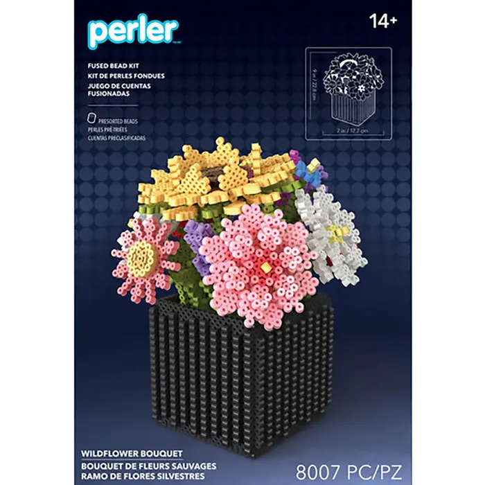 1779681637339322-1.webp Perler 3D Wildflower Bouquet Fused Bead Activity Kit - Image 1