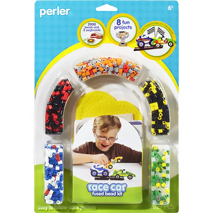 1779681652210302-1.webp Perler Race Car Activity Kit - Image 1