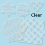Small & Large Basic Shapes Clear Pegboards - 5 Ct - Image 2